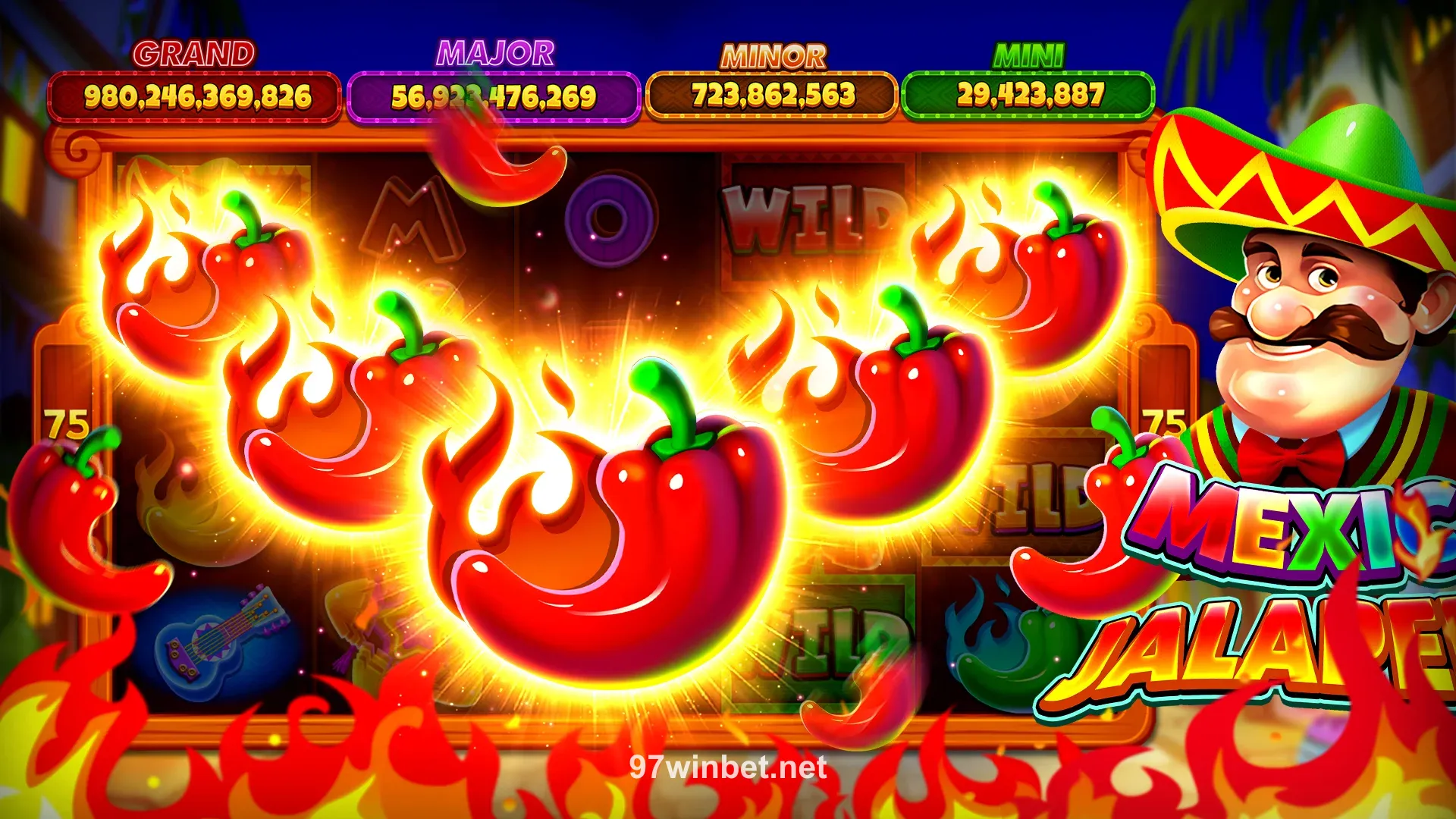 Giao diện ứng dụng 97win - Trò chơi bài